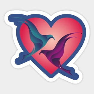 Love Birds Sticker